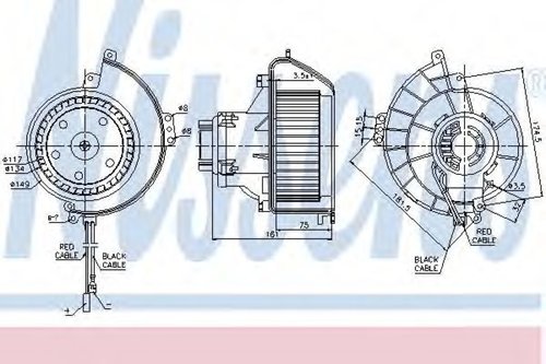 Ventilator, habitaclu OPEL ASTRA G Hatchback (F48, F08) (1998 - 2009) NISSENS 87081 piesa NOUA