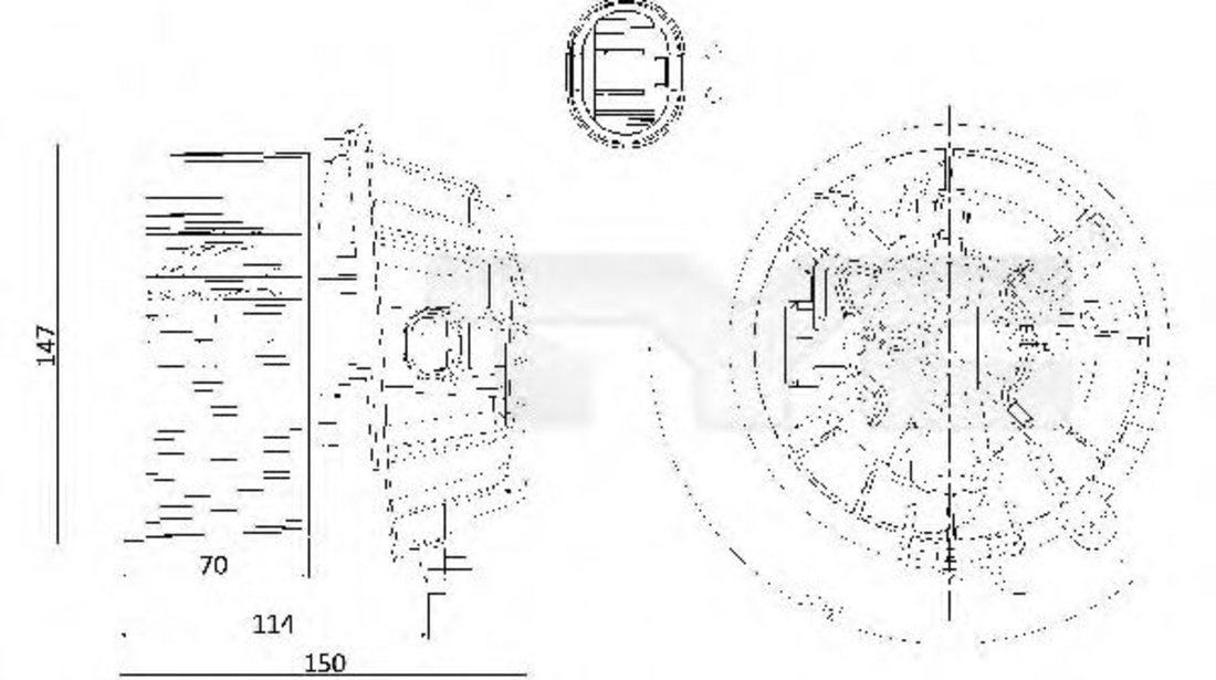 Ventilator, habitaclu PEUGEOT 1007 (KM) (2005 - 2016) TYC 505-0001 piesa NOUA