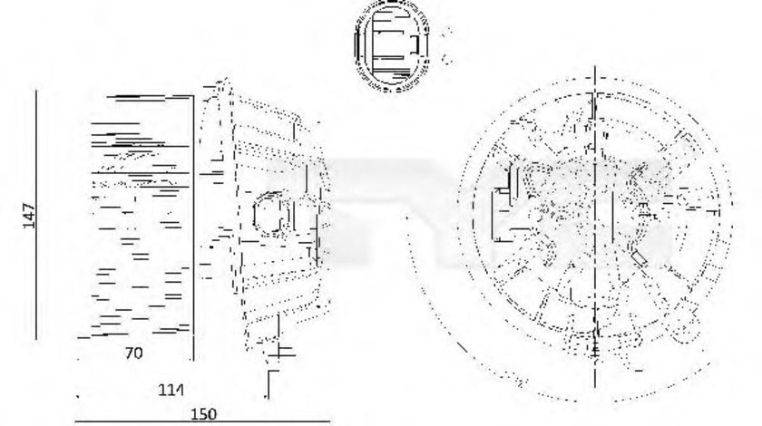 Ventilator, habitaclu PEUGEOT 1007 (KM) (2005 - 2016) TYC 505-0001 piesa NOUA