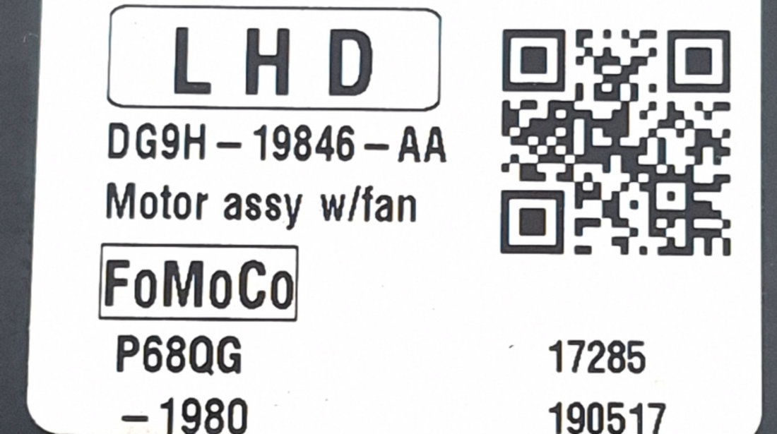 Ventilator Habitaclu / Ventilator Aeroterma Volan Pe Stanga LHD Ford MONDEO Mk 5 2012 - Prezent Motorina DG9H19846AA, DG9H-19846-AA, DG9H19846, 19846AA