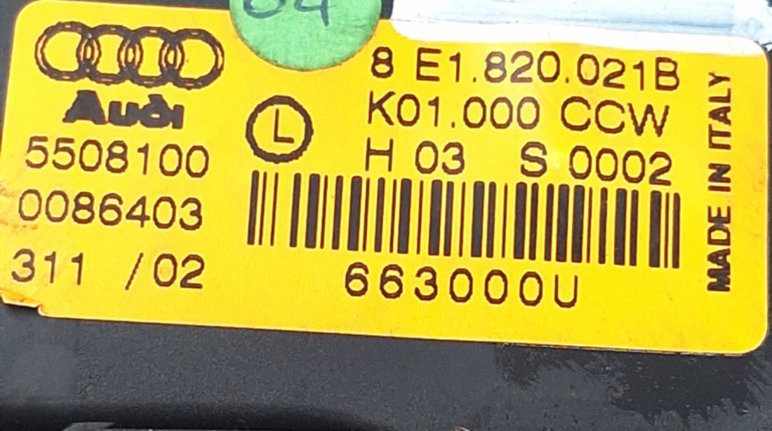 Ventilator Habitaclu / Ventilator Aeroterma Volan Pe Stanga LHD,Cu Modul Electric Audi A4 B6 (8E) 2000 - 2004 8E1820021B, 8E1 820 021 B, 8E1820021, 8E1 820 021, K01000CCW, K01 000 CCW, H03S0002, H 03 S 0002, 663000U, 5508100, 0086403