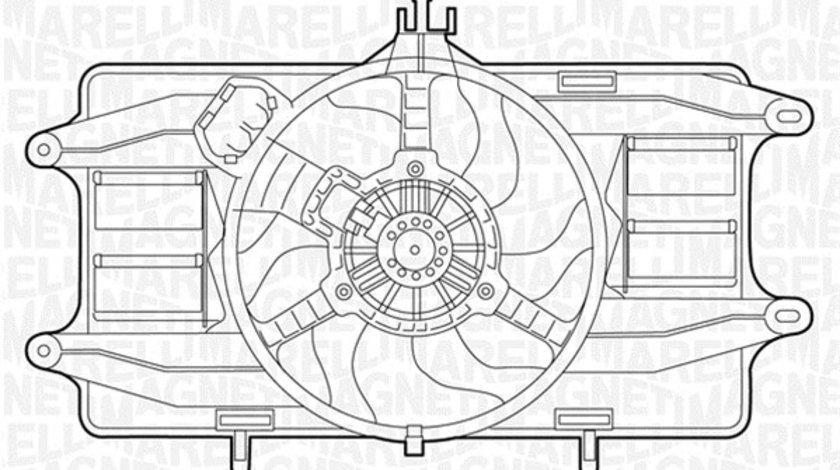 Ventilator, radiator (069422024010 MAGNETI MARELLI) FIAT