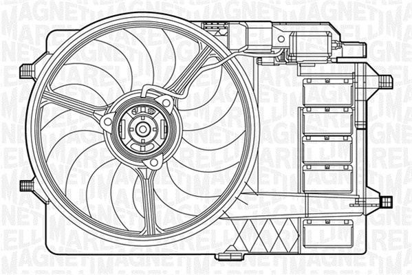Ventilator, radiator (069422279010 MAGNETI MARELLI) MINI