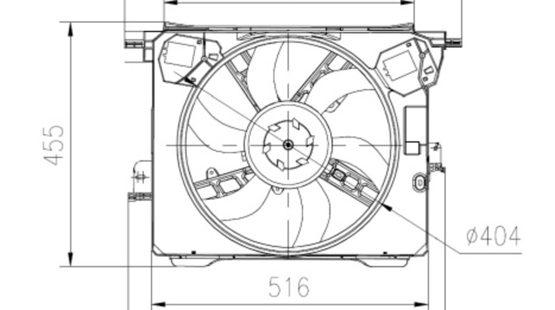 Ventilator, radiator (47899 NRF) SMART