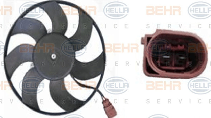 Ventilator, radiator (8EW351039184 HELLA) AUDI,SEAT,SKODA,SKODA (SVW),VW,VW (FAW)