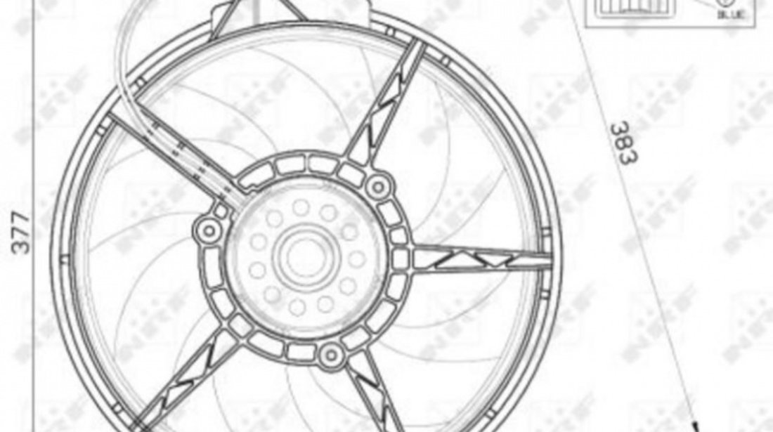 Ventilator radiator apa Mercedes VITO caroserie (638) 1997-2003 #2 128136N