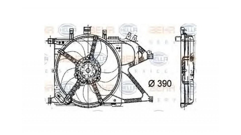 Ventilator radiator apa Opel CORSA C caroserie (F08, W5L) 2000-2016 #3 009157441