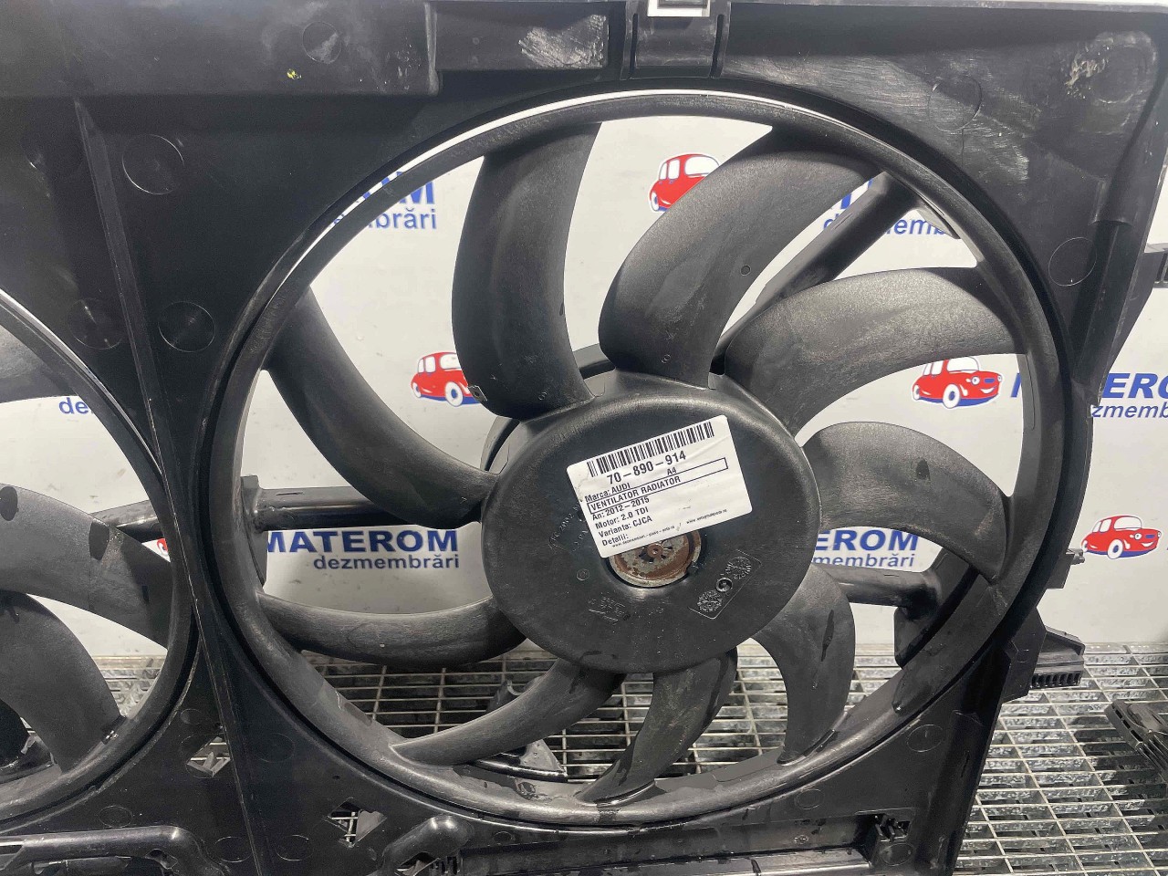 VENTILATOR RADIATOR AUDI A4 2.0 TDI - (2012 2015)