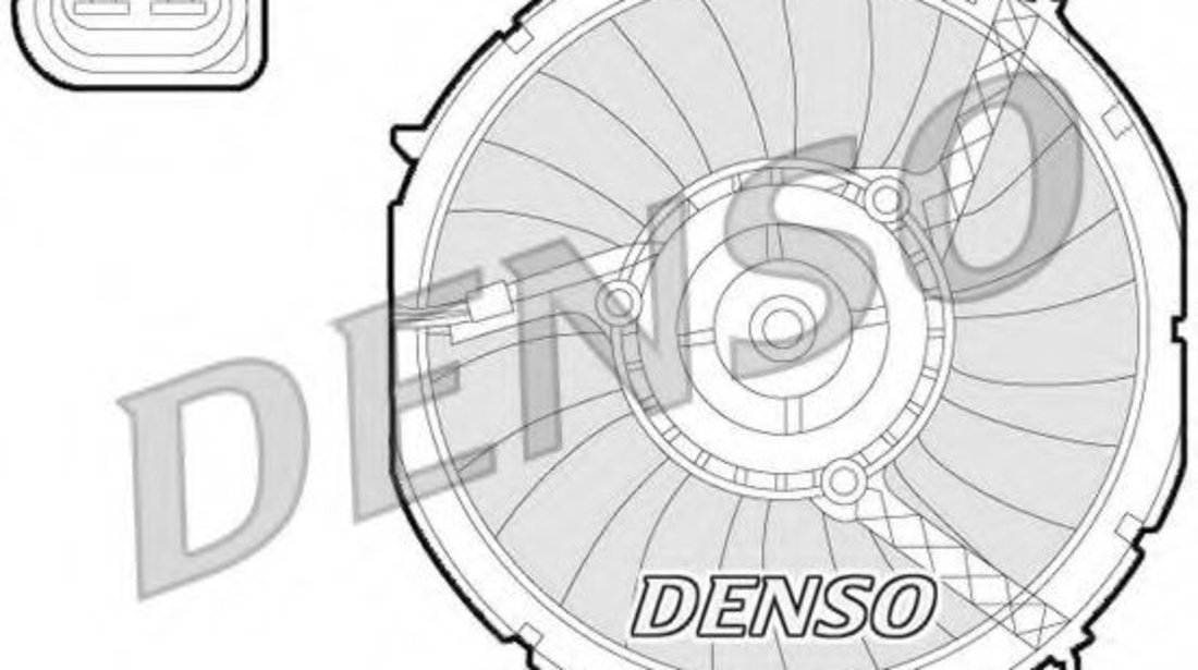 Ventilator, radiator AUDI A4 (8D2, B5) (1994 - 2001) DENSO DER02003 piesa NOUA