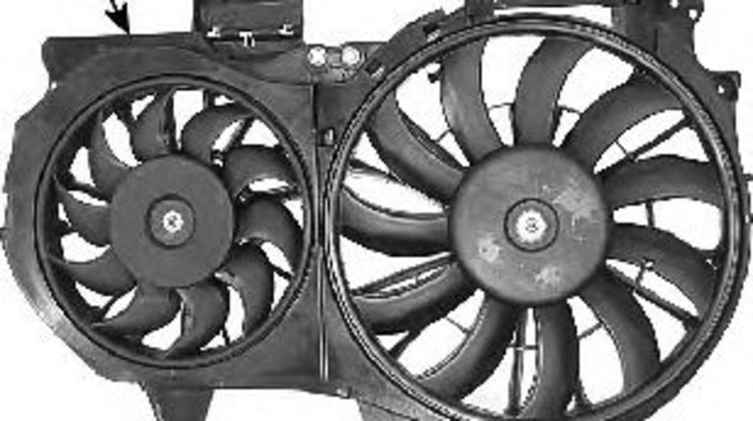 Ventilator, radiator AUDI A4 (8E2, B6) (2000 - 2004) VAN WEZEL 0325750 piesa NOUA