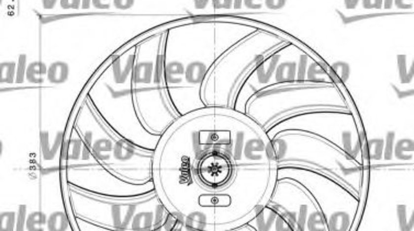 Ventilator, radiator AUDI A4 (8K2, B8) (2007 - 2015) VALEO 696350 piesa NOUA