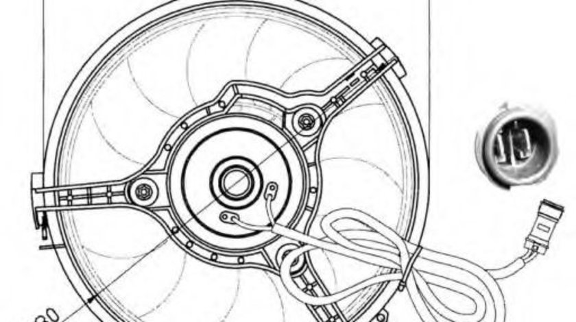 Ventilator, radiator AUDI A4 Avant (8D5, B5) (1994 - 2001) NRF 47023 piesa NOUA