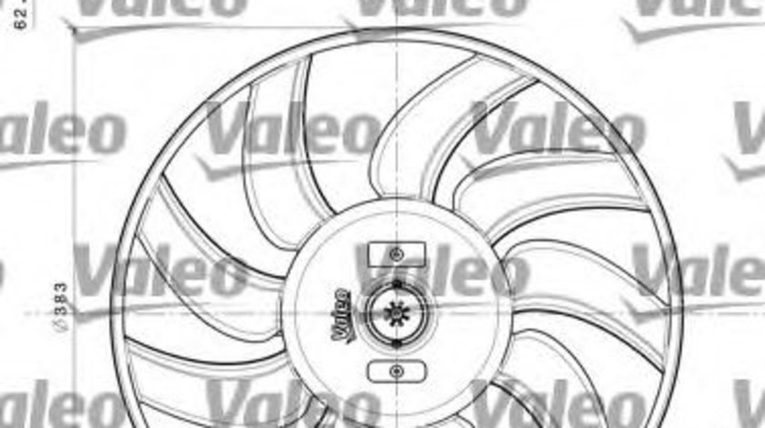 Ventilator, radiator AUDI A5 (8T3) (2007 - 2016) VALEO 696350 piesa NOUA
