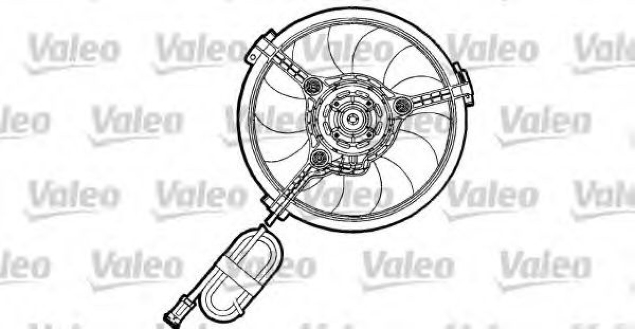Ventilator, radiator AUDI A6 (4B2, C5) (1997 - 2005) VALEO 698155 piesa NOUA