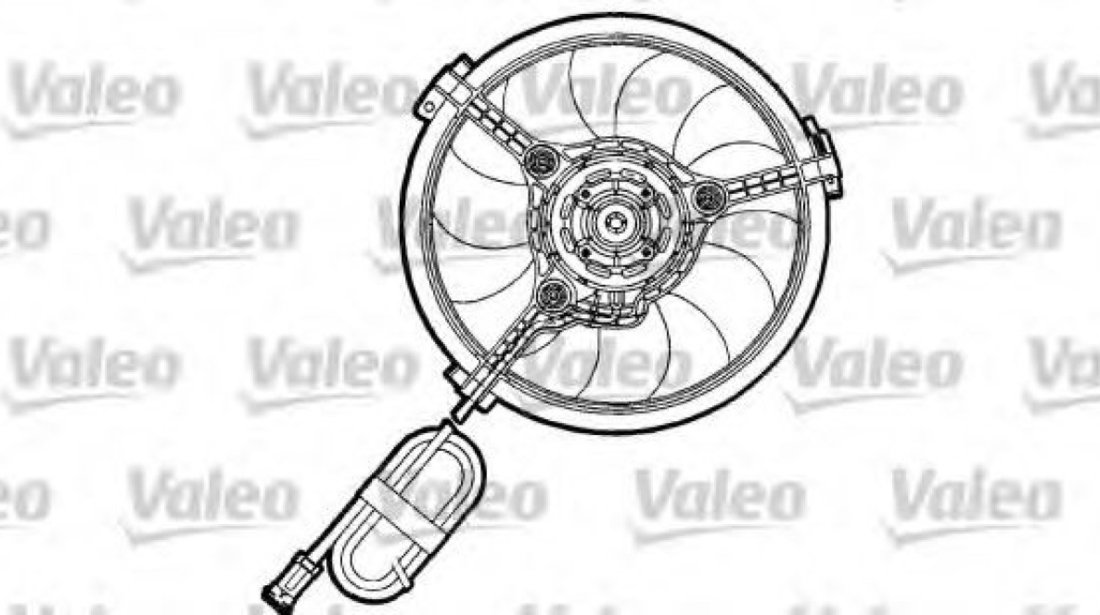 Ventilator, radiator AUDI A6 (4B2, C5) (1997 - 2005) VALEO 698155 piesa NOUA