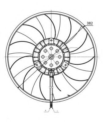 Ventilator, radiator AUDI A6 Avant (4F5, C6) (2005 - 2011) NRF 47422 piesa NOUA