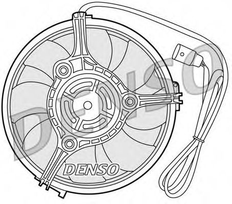 Ventilator, radiator AUDI A8 (4D2, 4D8) (1994 - 2002) DENSO DER02001 piesa NOUA