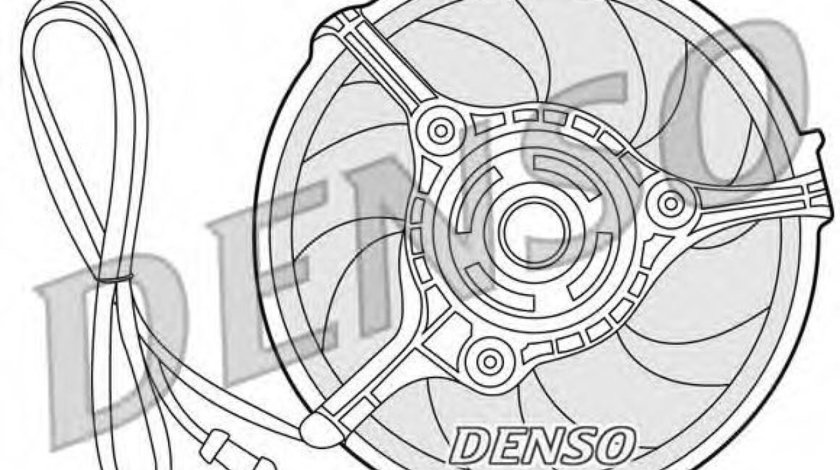Ventilator, radiator AUDI A8 (4D2, 4D8) (1994 - 2002) DENSO DER32008 piesa NOUA