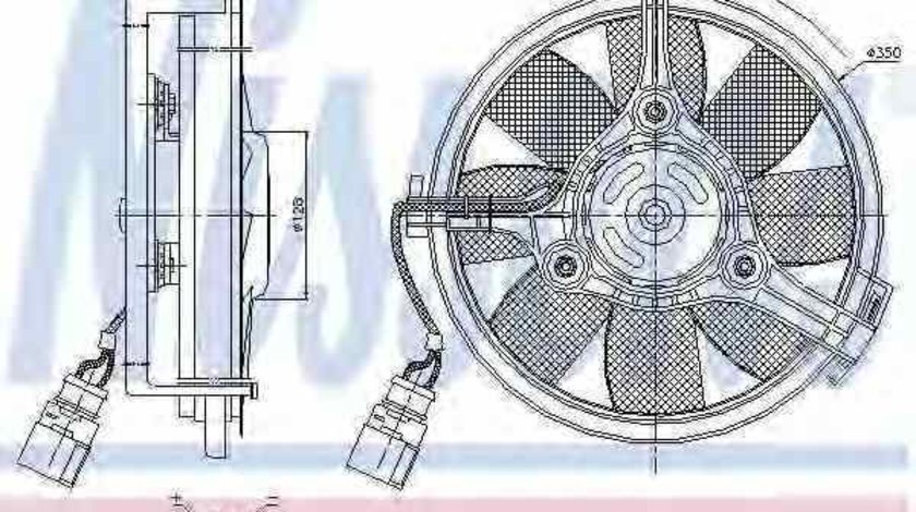Ventilator radiator AUDI A8 4D2 4D8 Producator NISSENS 85547