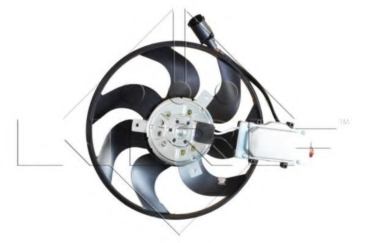 Ventilator, radiator AUDI Q7 (4L) (2006 - 2015) NRF 47589 piesa NOUA