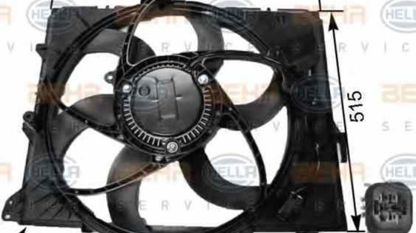 Ventilator radiator BMW 1 E87 HELLA 8EW 351 043-251