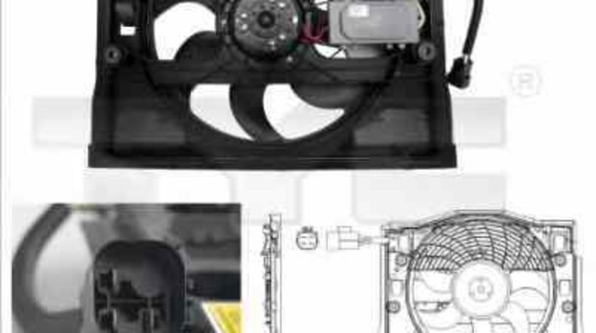 Ventilator radiator BMW 3 cupe E46 TYC 803-0007