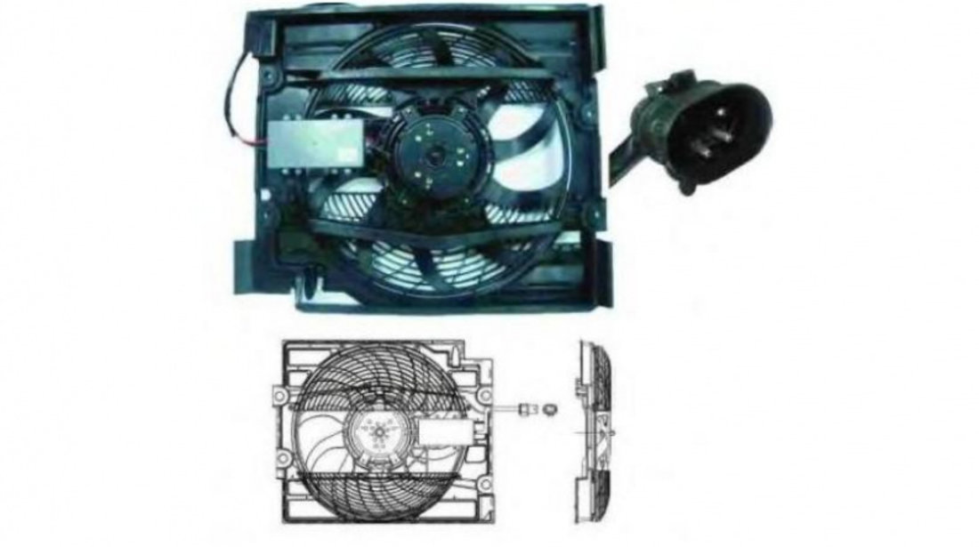 Ventilator, radiator BMW 5 Touring (E39) 1997-2004 #2 0639752