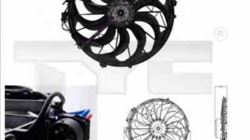 Ventilator radiator BMW 8 E31 TYC 803-0003