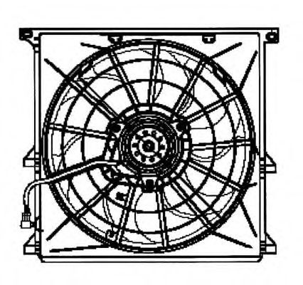 Ventilator, radiator BMW Seria 3 Compact (E36) (1994 - 2000) NRF 47024 piesa NOUA