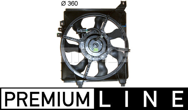 Ventilator, radiator (CFF226000P MAHLE KNECHT) HYUNDAI