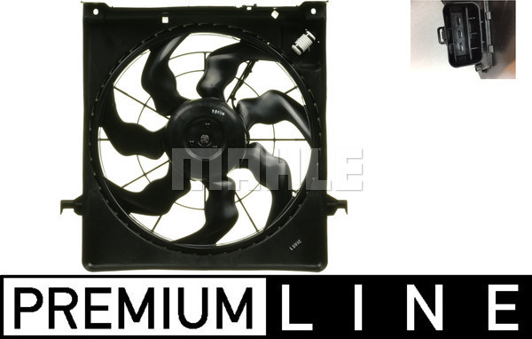 Ventilator, radiator (CFF254000P BEH MAH) KIA
