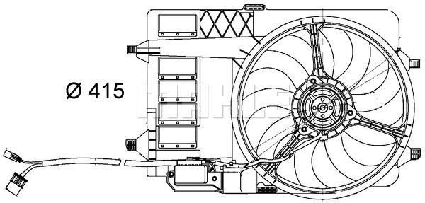 Ventilator, radiator (CFF29000S BEH MAH) MINI