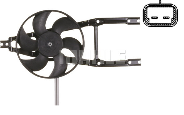 Ventilator, radiator (CFF321000S MAHLE KNECHT) FIAT