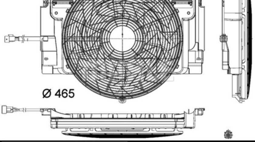 Ventilator, radiator (CFF348000P BEH MAH) BMW