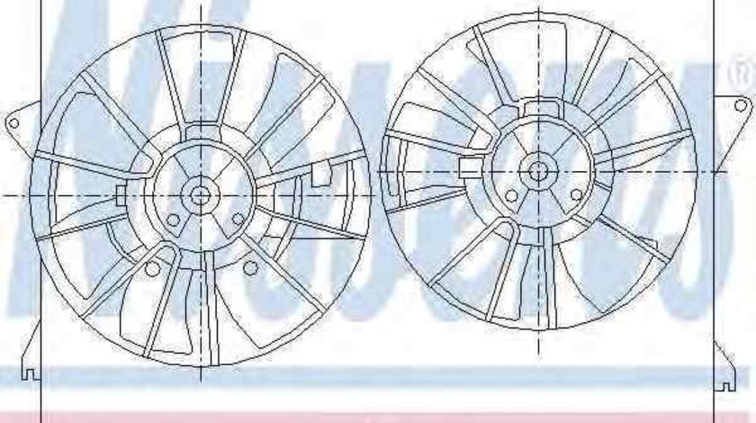 Ventilator, radiator CHRYSLER PACIFICA NISSENS 85393