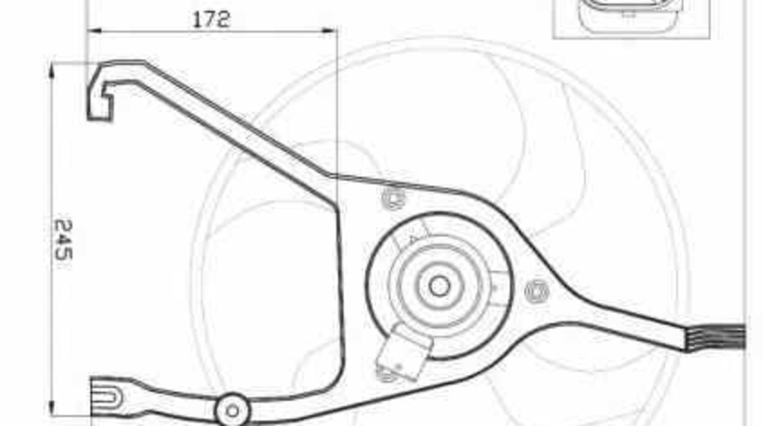 Ventilator radiator CITROËN C5 II RC NRF 47448