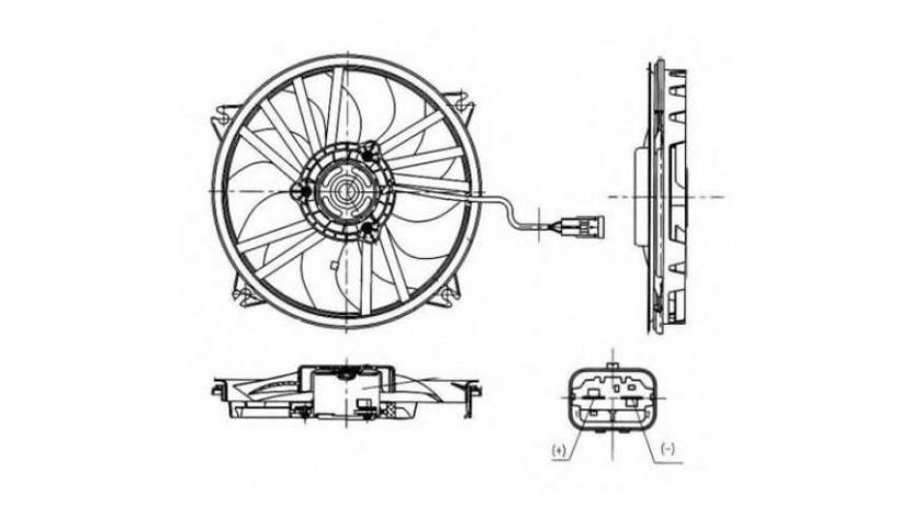 Ventilator, radiator Citroen C4 Picasso II 2013-2016 #2 0970746