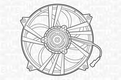 Ventilator, radiator CITROEN C5 II (RC) (2004 - 2016) MAGNETI MARELLI 069422288010 piesa NOUA