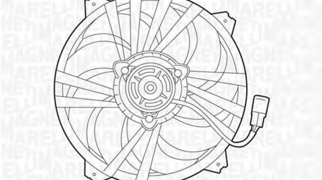 Ventilator, radiator CITROEN XSARA Cupe (N0) (1998 - 2005) MAGNETI MARELLI 069422281010 piesa NOUA