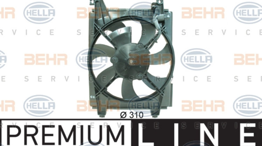 Ventilator radiator (cu carcasa) HYUNDAI COUPE, ELANTRA 1.6-2.7 intre 1999-2009