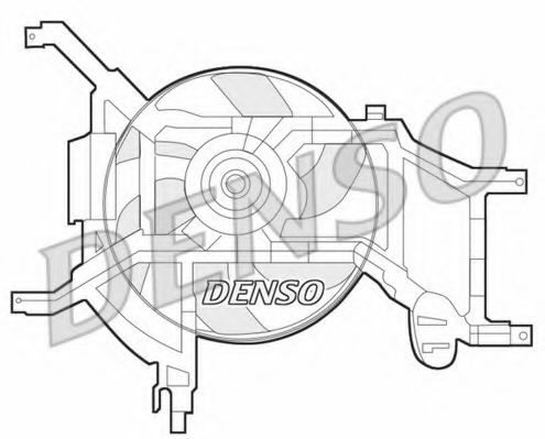 Ventilator, radiator DACIA LOGAN MCV (KS) (2007 - 2016) DENSO DER37002 piesa NOUA