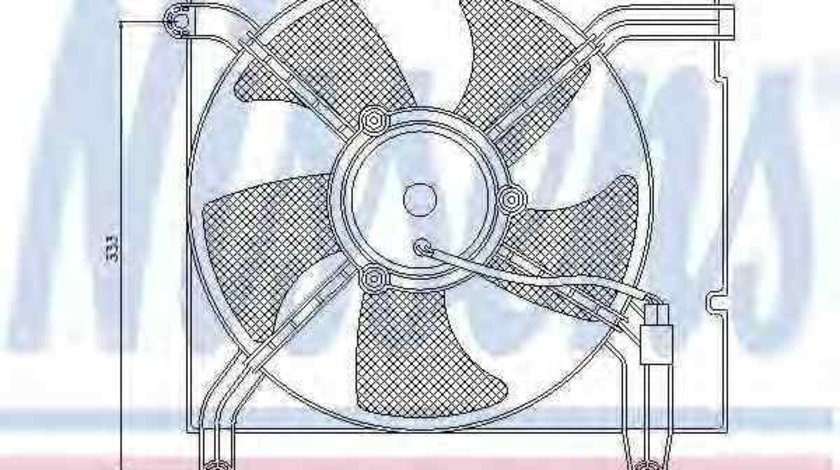 Ventilator, radiator DAEWOO LANOS (KLAT) NISSENS 85349