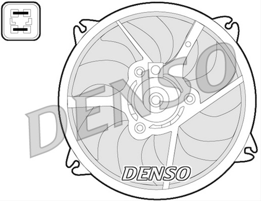 Ventilator, Radiator Denso Citroen/Peugeot DER07006