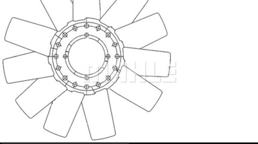 Ventilator radiator (diametru 390 mm, cu 11 palete) FORD TRANSIT, TRANSIT TOURNEO 4HA-4HD intre 1994-2000