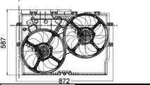 Ventilator, radiator fata (CFF228000P BEH MAH) Cit...