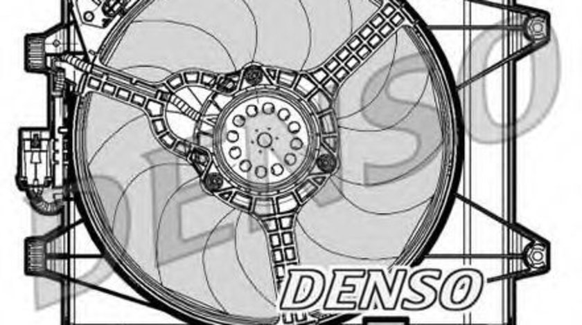 Ventilator, radiator FIAT 500 (312) (2007 - 2016) DENSO DER09048 piesa NOUA