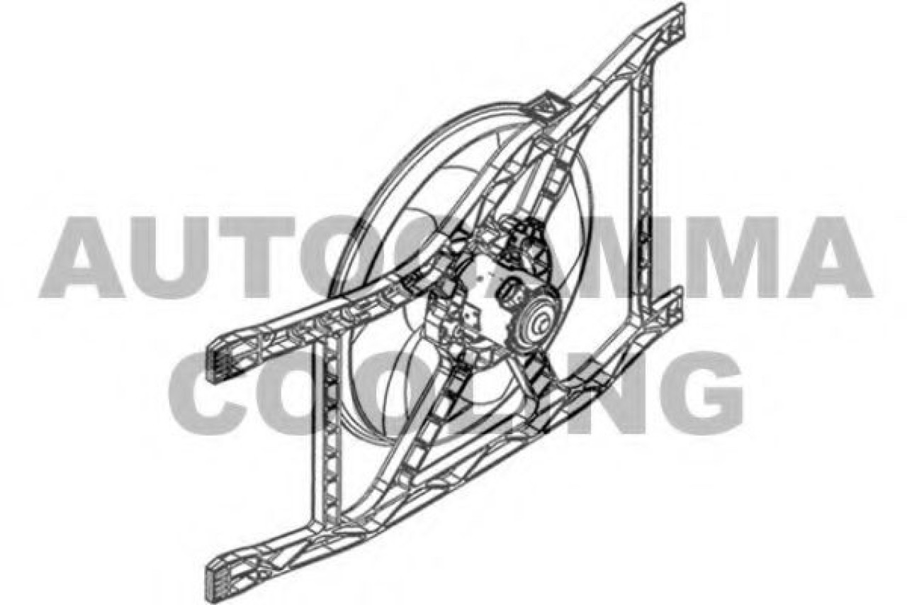 Ventilator, radiator FIAT 500 (312) (2007 - 2016) AUTOGAMMA GA220621 piesa NOUA