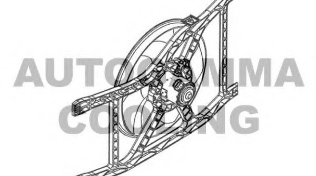 Ventilator, radiator FIAT 500 C (312) (2009 - 2016) AUTOGAMMA GA220621 piesa NOUA