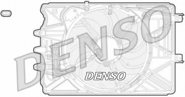 Ventilator, radiator FIAT 500L (199) (2012 - 2016) DENSO DER09069 piesa NOUA
