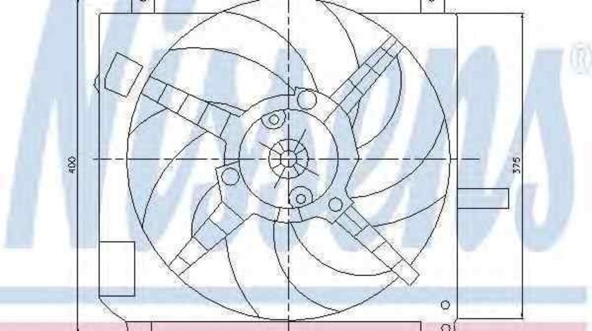 Ventilator, radiator FIAT BRAVA (182) NISSENS 85167